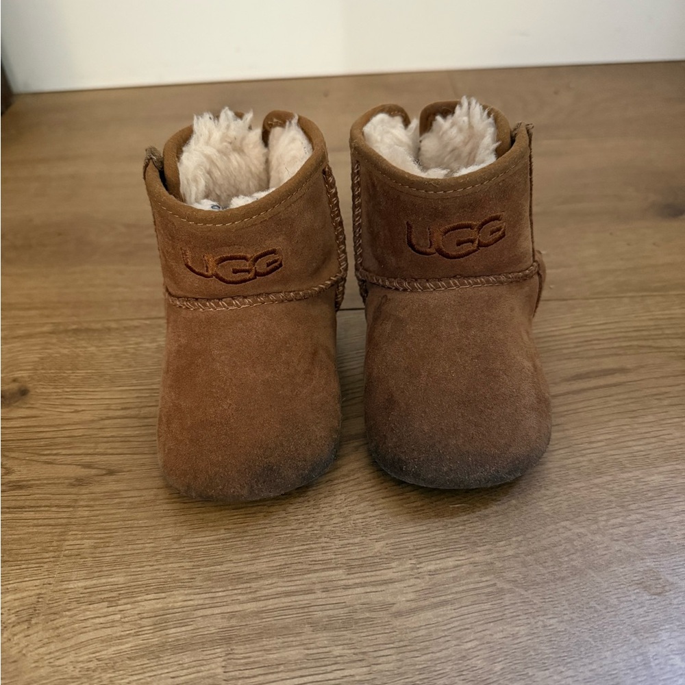 UGG Tan Kids Baby Boots with Cozy Lining